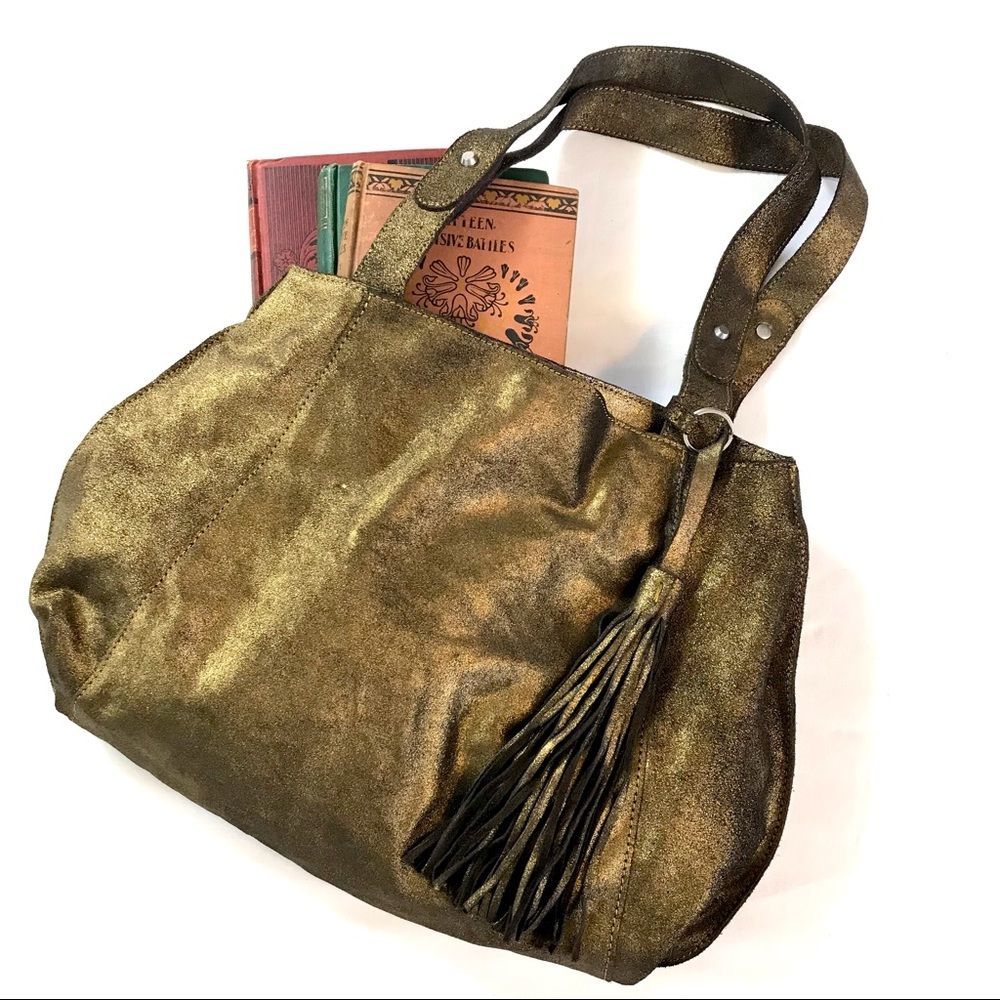 Banana Republic Gold Tote Bag
